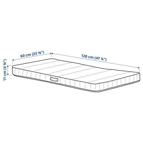 Детский матрас икеа 120х60