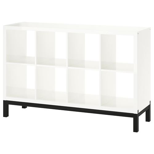 Стеллаж - IKEA KALLAX, 147х39х94 см, белый/черный, КАЛЛАКС ИКЕА