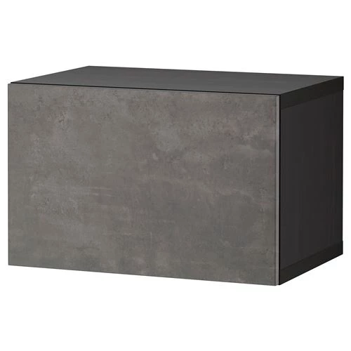 Стеллаж - IKEA BESTÅ/BESTA, 60x42x38 см, серый, Бесто ИКЕА (изображение №1)