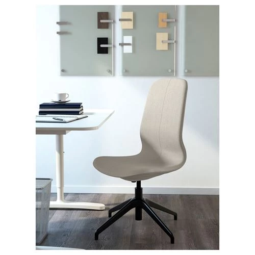 Офисный стул - IKEA LÅNGFJÄLL/LANGFJALL,  67x67x104см, белый, ЛОНГФЬЕЛЛЬ ИКЕА (изображение №2)