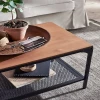 Журнальный стол - IKEA FJÄLLBO/ИКЕА ФЬЕЛЛЬБО, 46х90х46 см, черный (изображение №3)