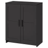 Шкаф с 2 дверями - IKEA BRIMNES, 78х95 см, черный, БРИМНЕС ИКЕА