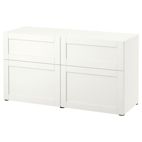 Комбинация для хранения - IKEA BESTÅ/BESTA/Беста/Бесто ИКЕА, 120x42x65 см, белый,