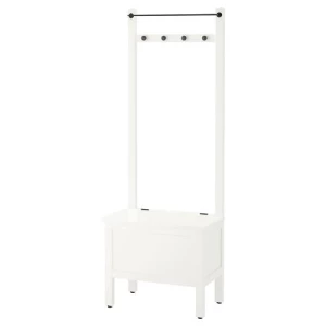 HEMNES скамья для хранения и вешалка для полотенец