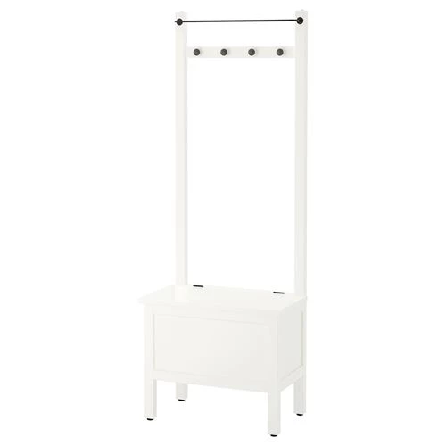 HEMNES скамья для хранения и вешалка для полотенец (изображение №1)