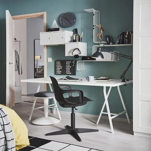 Офисный стул - IKEA ODGER, 68x68x90см, черный, ОДГЕР ИКЕА (изображение №2)