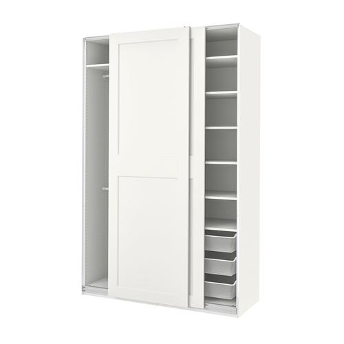 Шкаф-купе - IKEA PAX/GRIMO/ПАКС/ГРИМО ИКЕА, 150x66x236 см, белый