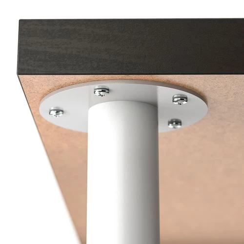 Письменный стол - IKEA LAGKAPTEN/OLOV, 120х60х63-93 см, черно-коричневый/белый, ЛАГКАПТЕН/ОЛОВ ИКЕА (изображение №5)