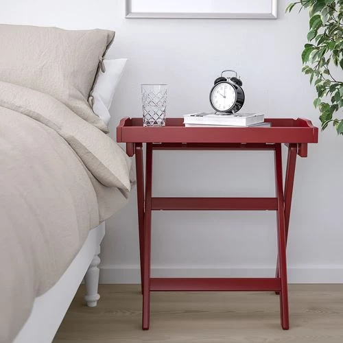 Стол сервировочный - IKEA MARYD/ИКЕА МАРЮД, 58х38х58 см, темно-красный (изображение №3)