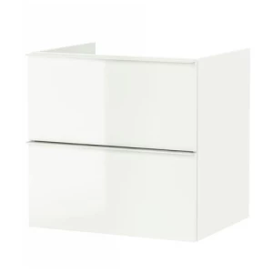 Шкаф для раковины с 2 ящиками - IKEA GODMORGON, 60x58 см, белый ГОДМОРГОН ИКЕА