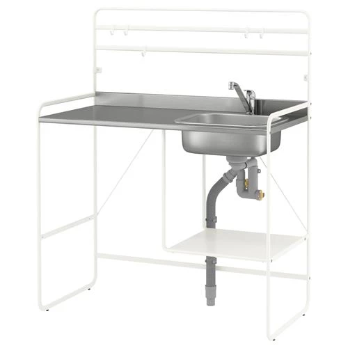Готовая кухня - SUNNERSTA/LILLVIKEN IKEA/ СУННЕРСТА/ ЛИЛЛЬВИКЕН  ИКЕА, 112x56x139 см,  серый (изображение №1)