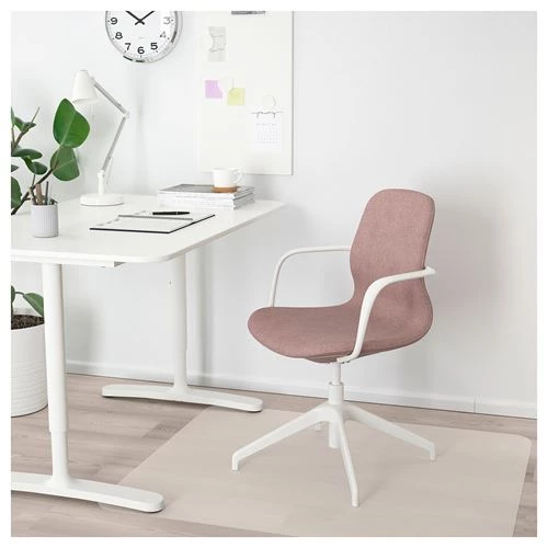 Офисный стул - IKEA LÅNGFJÄLL/LANGFJALL, 67x67x92см, розовый ЛЭНГФЬЕЛЛЬ ИКЕА (изображение №2)