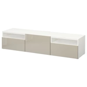 Тумба под ТВ - IKEA BESTÅ/BESTA, 180x42x39 см, белый, Бесто ИКЕА