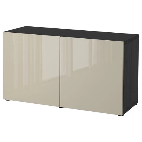 Комбинация для хранения - IKEA BESTÅ/BESTA/ Беста/Бесто ИКЕА, 120x42x65 см, серый, (изображение №1)