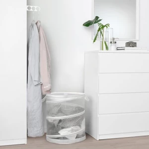 Корзина на белья - IKEA FYLLEN, 50х45 см, белый, ФИЛЛЕН ИКЕА