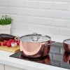 Кастрюля с крышкой - IKEA FINMAT, медь/нержавеющая сталь, 5 л  ИКЕА (изображение №2)