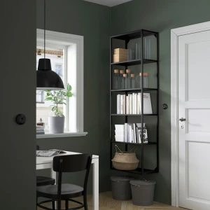 Стеллаж - IKEA ENHET, 60х30х180 см, антрацит, ЭНХЕТ ИКЕА