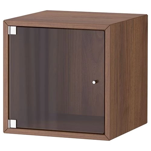 Навесной стеллаж - IKEA EKET, 35x35x35 см, коричневый орех, ЭКЕТ ИКЕА (изображение №1)