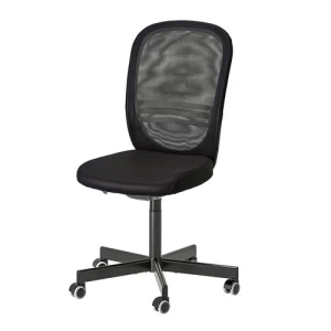 Офисный стул - IKEA  LÅNGFJÄLL/LANGFJALL, 71x71x114см, черный, ЛОНГФЬЕЛЛЬ  ИКЕА