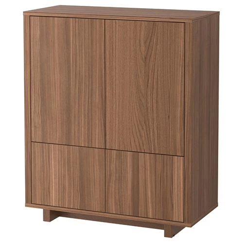 Шкаф - STOCKHOLM IKEA/ СТОКГОЛЬМ ИКЕА, 90x107 см, коричневый (изображение №1)