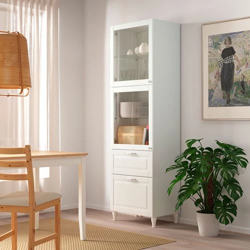 Комбинация для хранения - IKEA BESTÅ/Бесто ИКЕА, 60x42x202 см, белый, (изображение №6)