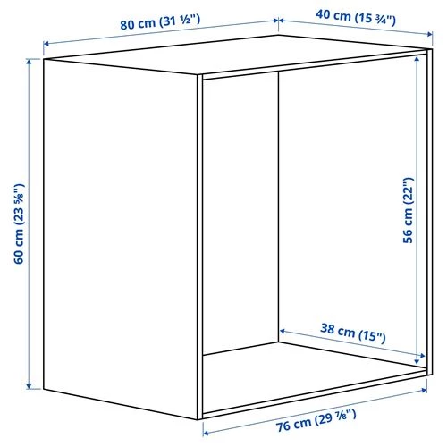 Каркас гардероба - PLATSA IKEA/ПЛАТСА ИКЕА, 60х40х80 см, белый (изображение №3)