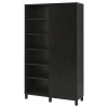 Книжный шкаф с дверцей - IKEA BESTA, 120x42x202 см, черный, БЕСТА ИКЕА