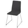 Стул - IKEA LILLÅNÄS/LILLANAS, темно-серый/металлик, ИКЕА