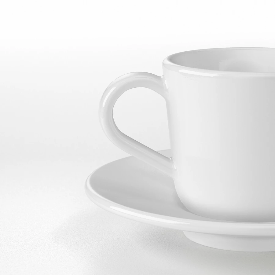 IKEA 365+ ИКЕА/365+ Чашка для кофе эспрессо с блюдцем (изображение №4)