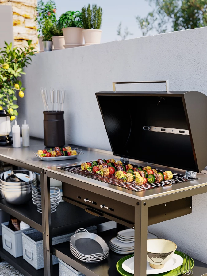 GRILLSKÄR ГРИЛЛЬСКЭР Кухонная мойка/угольн гриль ИКЕА (изображение №4)