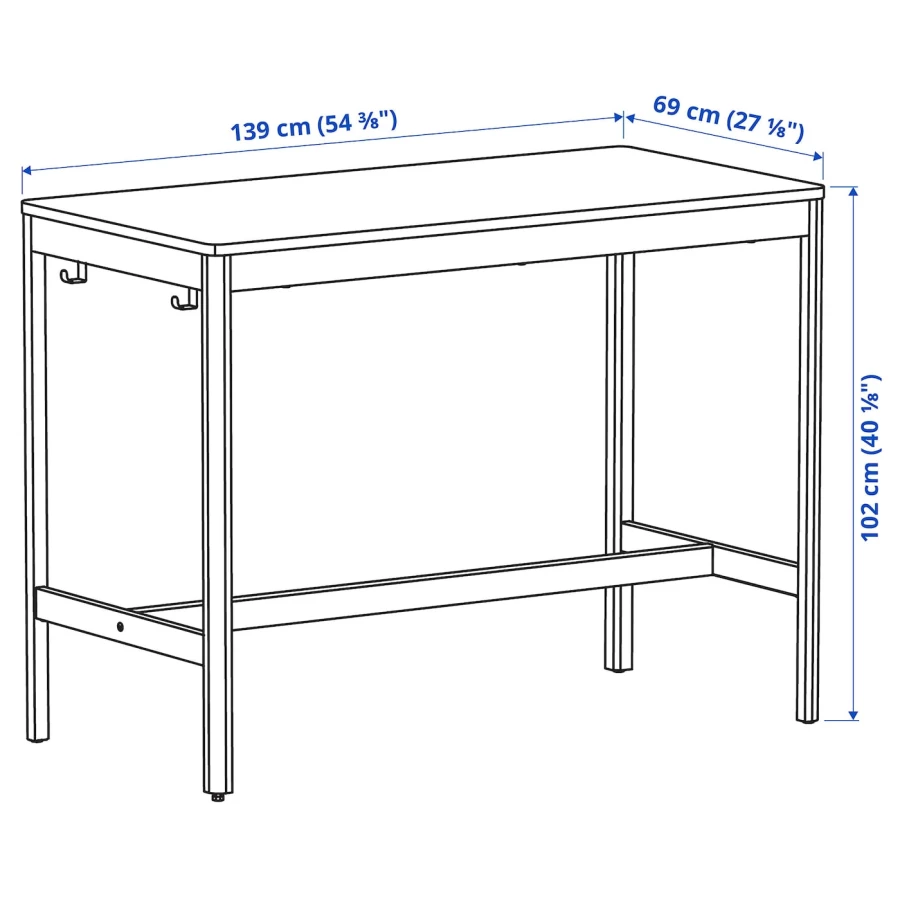 Стол ikea idasen