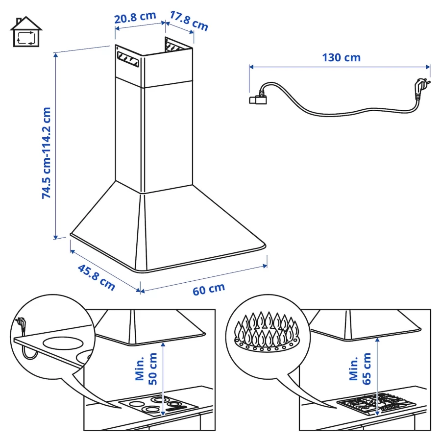 Вытяжка ikea ФОЛЬЙЭНДЕ