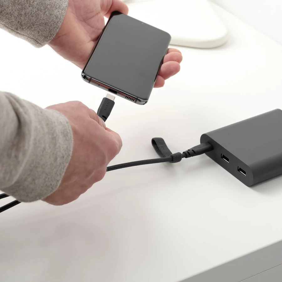 LILLHULT ЛИЛЛЬХУЛЬТ Кабель с разъемами USB-C ИКЕА (изображение №2)