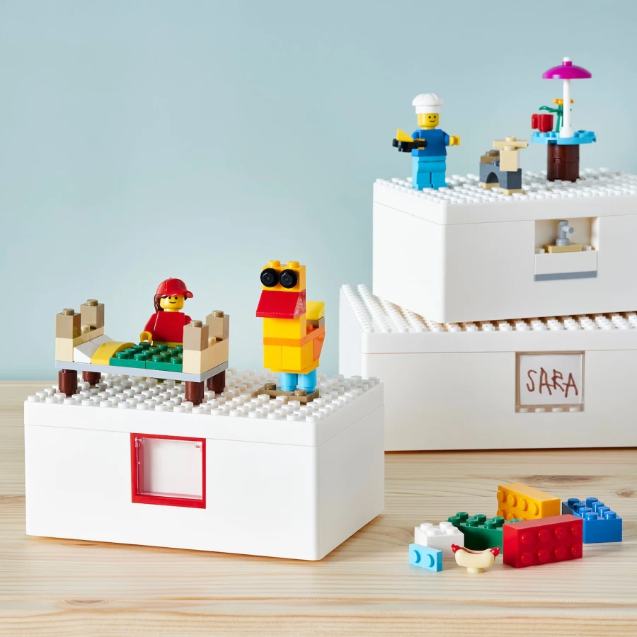 BYGGLEK БЮГГЛЕК LEGO® контейнер с крышкой ИКЕА (изображение №4)