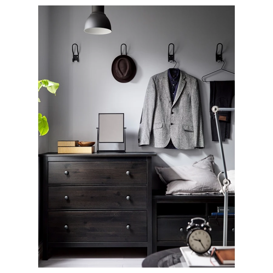 hemnes хемнэс комод с 3 ящиками