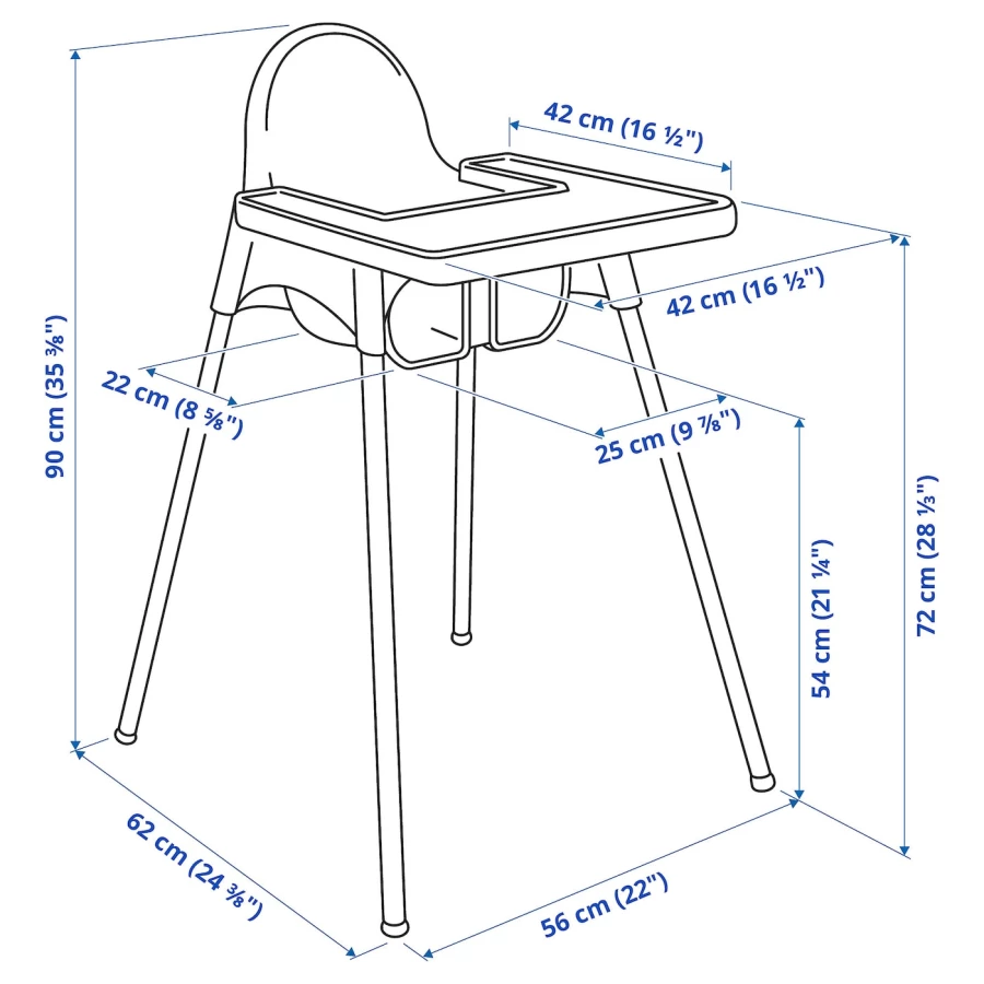 Стул для кормления ikea antilop