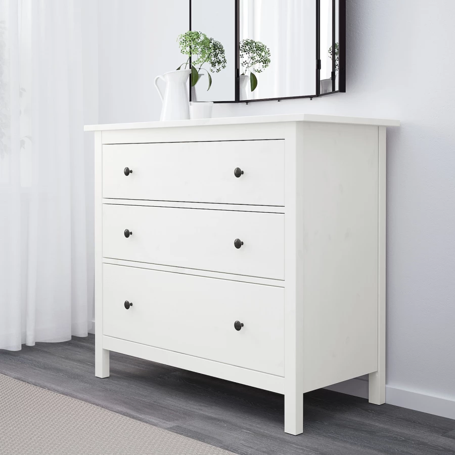 HEMNES ХЕМНЭС Комод с 3 ящиками ИКЕА (изображение №2)