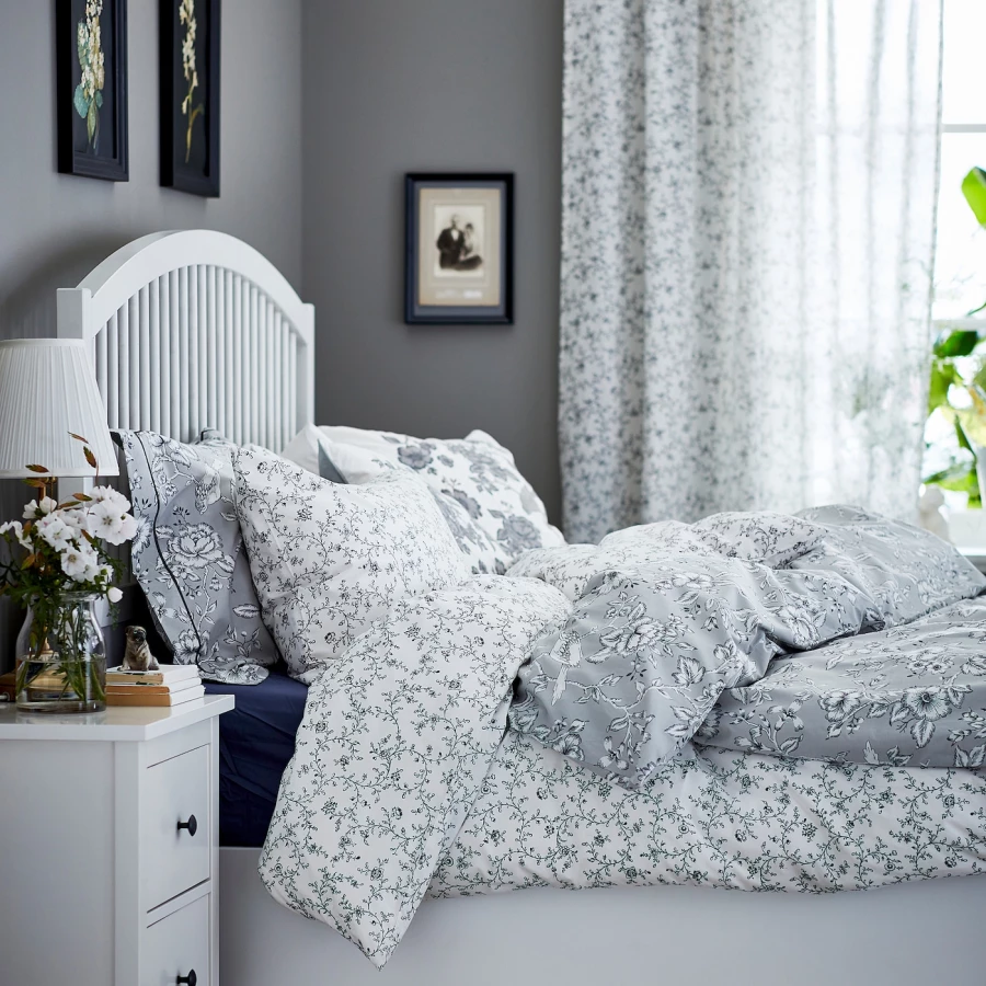Пододеяльник и 2 наволочки - аналог IKEA KOPPARRANKA, 200х200, 50х70, белый (изображение №6)
