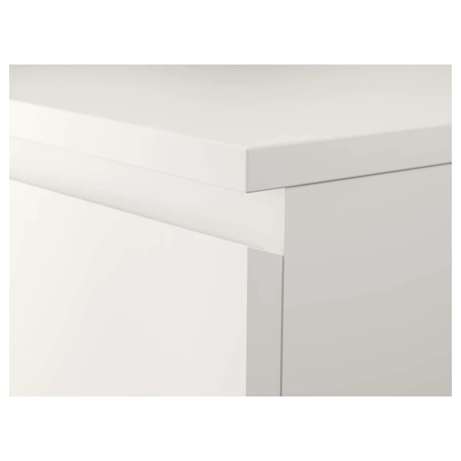 Комод с 4 ящиками - IKEA MALM, 80x100х48 см, белый МАЛЬМ ИКЕА (изображение №3)