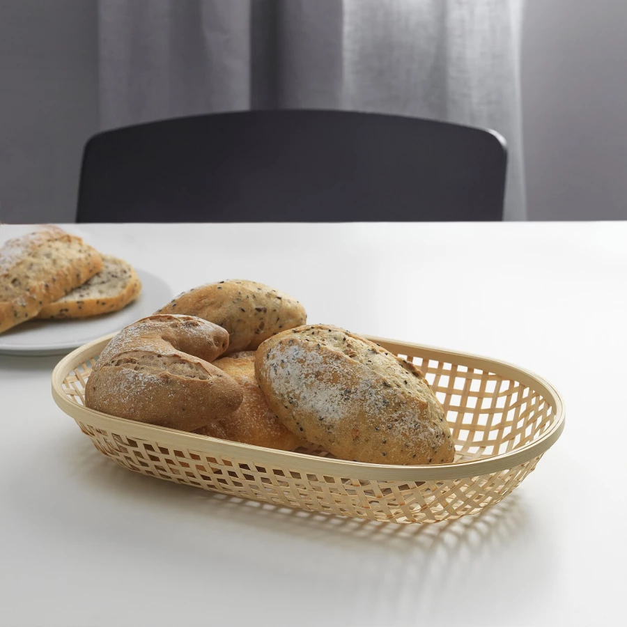 Корзина для хлеба - IKEA KLYFTA, бежевый, КЛЮФТА ИКЕА (изображение №2)