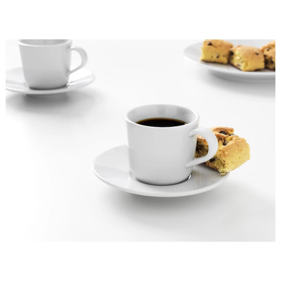IKEA 365+ ИКЕА/365+ Чашка для кофе эспрессо с блюдцем (изображение №2)