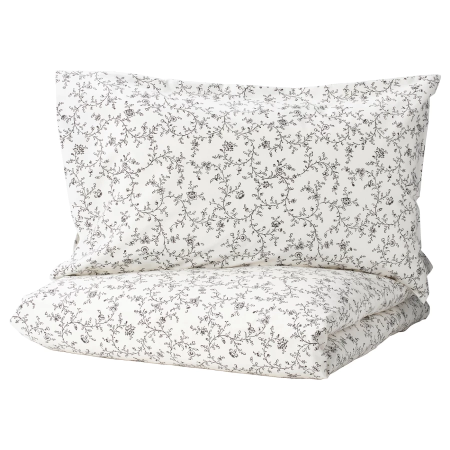 Пододеяльник и наволочка - аналог IKEA KOPPARRANKA, 150х200, 50х70, белый (изображение №1)