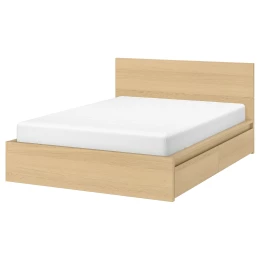 MALM МАЛЬМ Каркас кровати+2 кроватных ящика