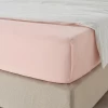 Простыня, хлопок 100% - аналог IKEA DVALA, 150x260, розовый (изображение №3)