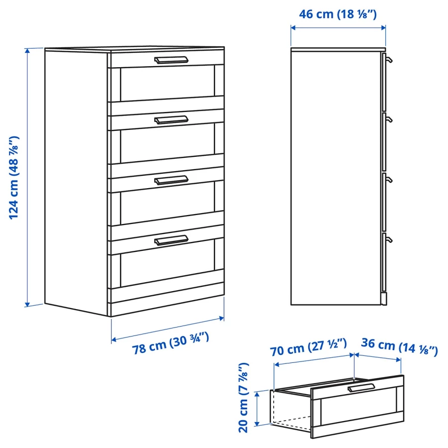 комод ikea 4 ящика