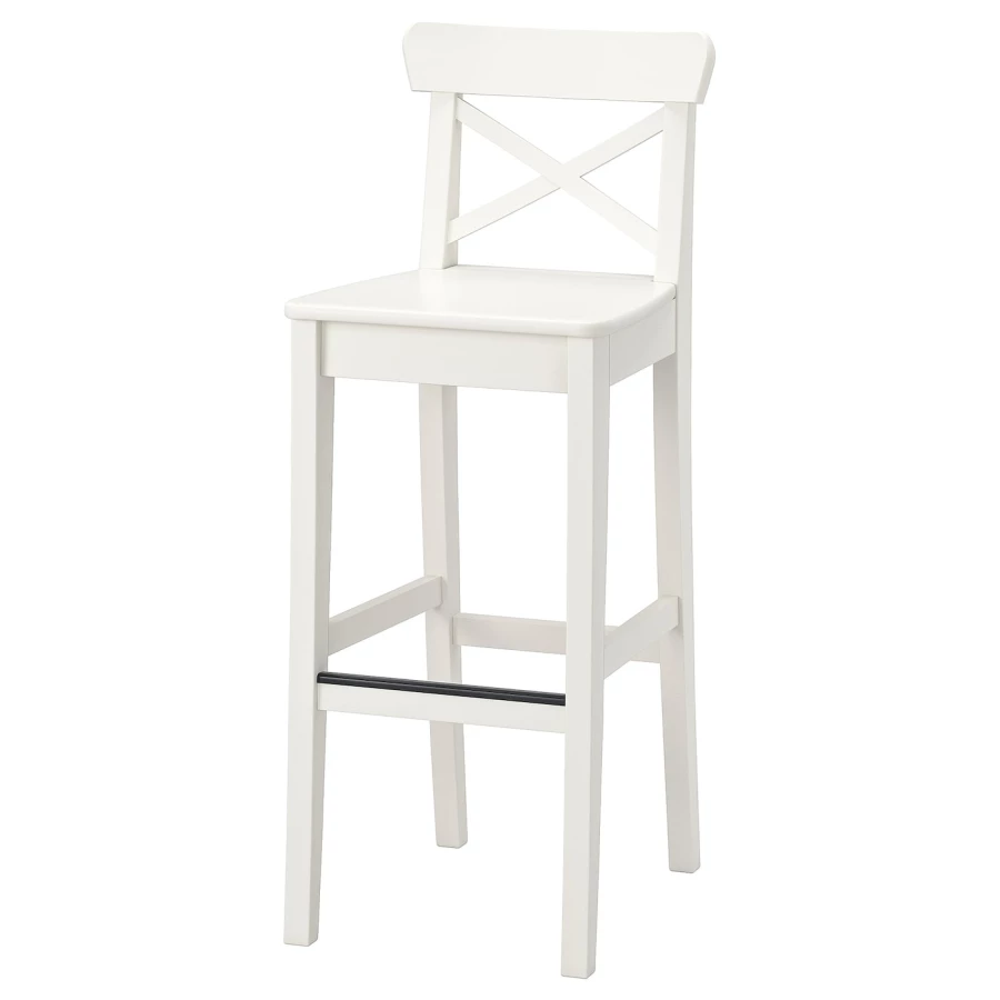 Стул барный - аналог IKEA INGOLF, белый ИКЕА (изображение №1)