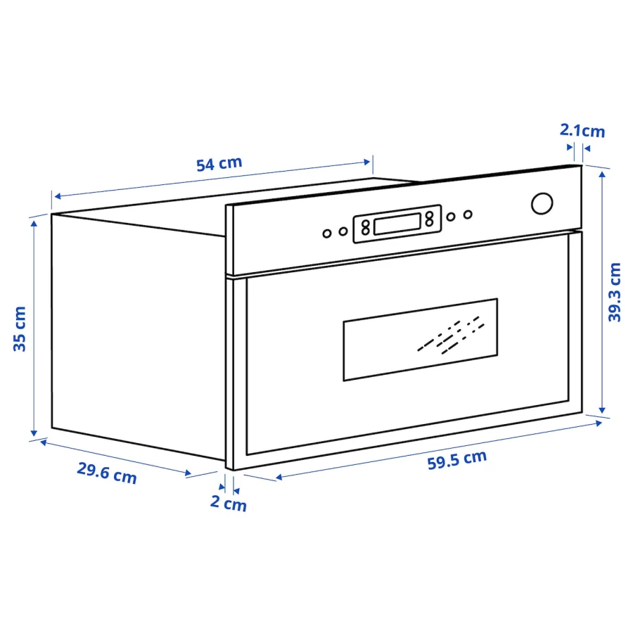 Микроволновая печь встраиваемая ikea МАТЭЛСКАРЕ