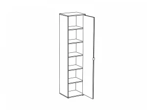 Второе фото. Шкаф однодверный Latte