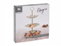 Блюдо 3-ярусное E&H Etagere Gold