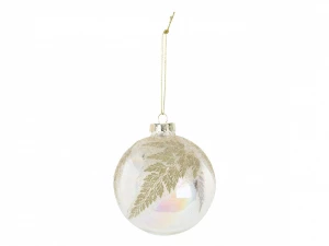 Елочное украшение шар Pearl Leaf